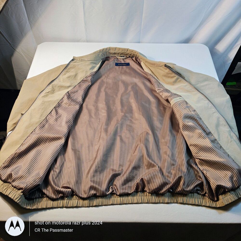 Vintage Club Room Logo "Member's Only" Bomber Jacket Size US L - Picture 3 of 10